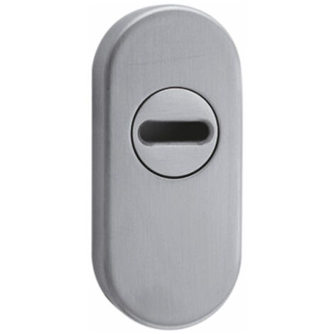 Kintech – Rosace pour porte ovale de sécurité 11.5mm – Finition inox – Compatible cylindres européens – Installation facile