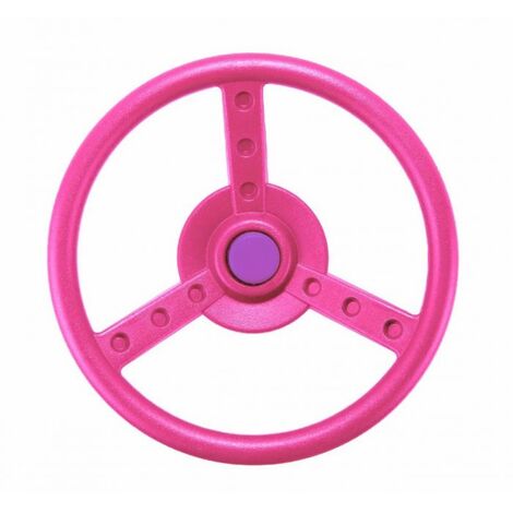 Rebo Garden Climbing Frame Accessories Plastic Steering Wheel - Pink
