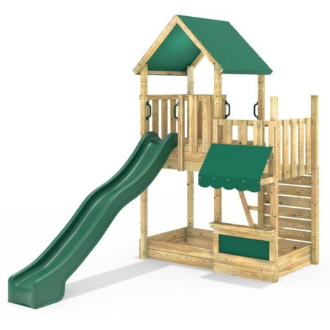 Rebo Modular Wooden Climbing Frame Adventure Playset - M3 plus Shop