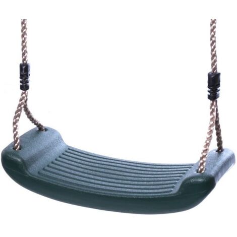 Rebo Children's Swing Seat with Adjustable Ropes - Dark Green