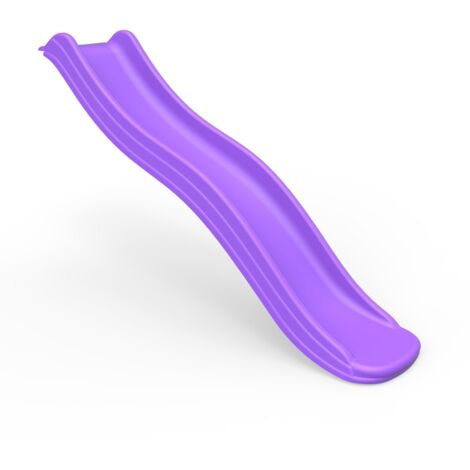 Rebo 6ft (175cm) Universal Children’s Plastic Garden Kids Wave Slide - Purple