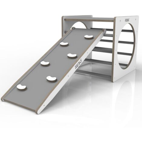 Rebo Montessori Pikler Style Climbing Cube & Ramp (1/3)
