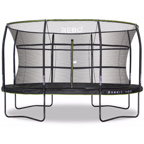 Rebo Summit Oval Trampoline and Safety Enclosure - Summit 1400