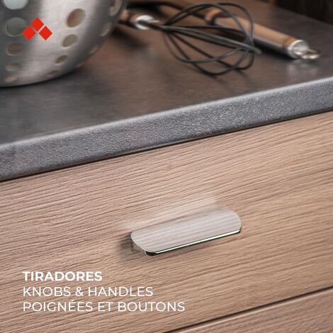 TIRADOR ASA METAL 160 CROMO ARMARIO COCINA CAJON ESCUADRA