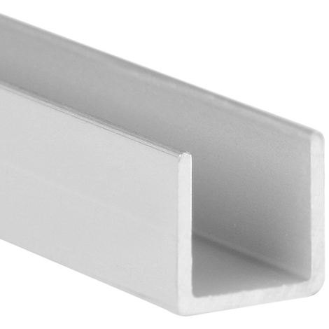 Perfil en U  Fabricado en Aluminio  Acabado en Anodizado Mate   Medidas 20201000 mm  Longitud del Perfil 1 Metro  Espesor 1 mm  1 Unidad