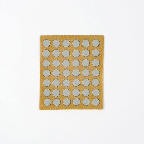 Emuca Tapa tornillos, adhesiva, D. 13 mm, Blanco, 1.000 ud