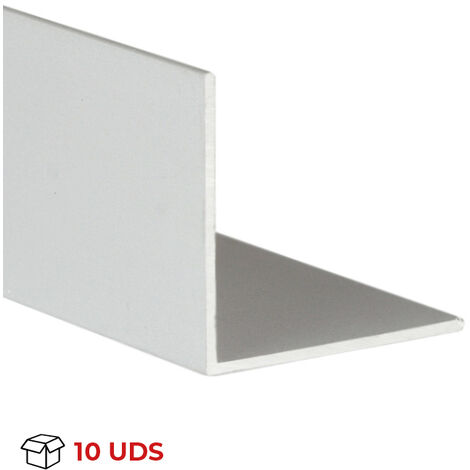 JARDIN202 - Perfil de Aluminio Blanco en U - x3 unds - 2'10m : :  Bricolaje y herramientas