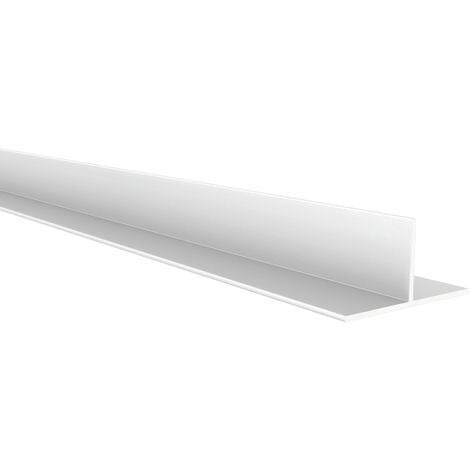 JARDIN202 - Perfil de Aluminio Blanco - Tubo rectangular - x3 unds - 2'10m