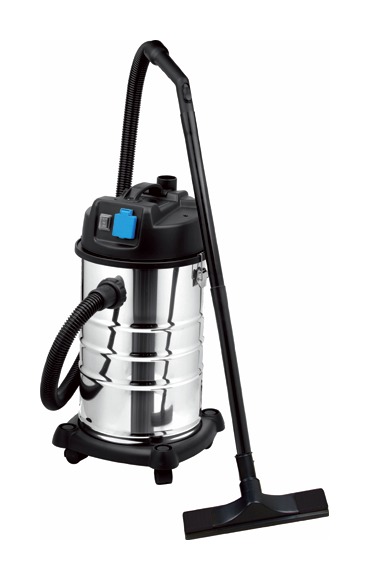 Aspiratore aspirapolvere aspiraliquidi bidone inox 30l Scheppach nts30  premium