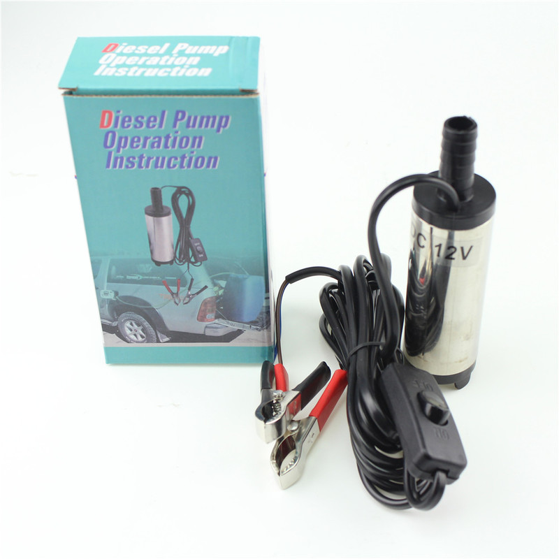 MICRO POMPA Ã¸38mm 12v TRAVASO OLIO GASOLIO ACQUA AUTO DIESEL ELETTRICA