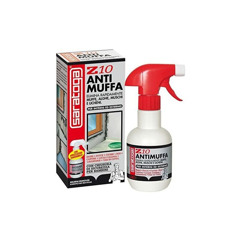 SARATOGA Z10 - ANTIMUFFA ELIMINA MUFFA Spray 500 ML - mufficida - CON SPRUZZINO