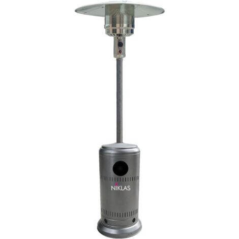 Stufa a fungo termopatio gas 13Kw – Riscalda fino a 25 mq – Base con fori per ruote – Dimensioni 81x221 cm – Niklas (1/10)