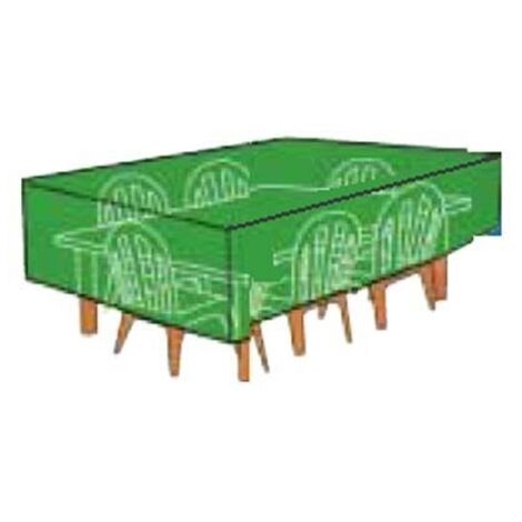 TELO di COPERTURA in PE per TAVOLO RETTANGOLARE Giardino PAPILLON 100X110X220CM