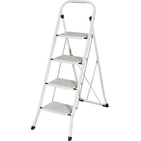 MAURER 23010104 Escalerilla Acero 4 Peldaños Uso Doméstico