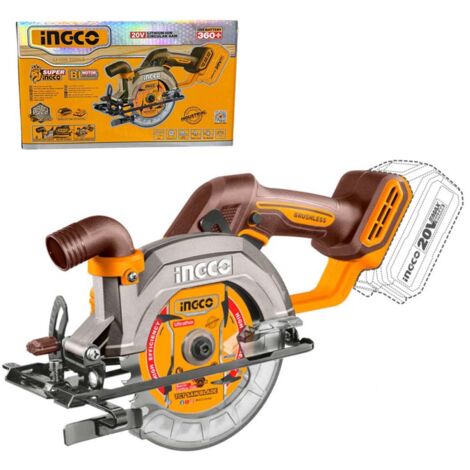 SEGA CIRCOLARE SOLO CORPO SENZA BATTERIA - 140mm 20V - INGCO MFS1251