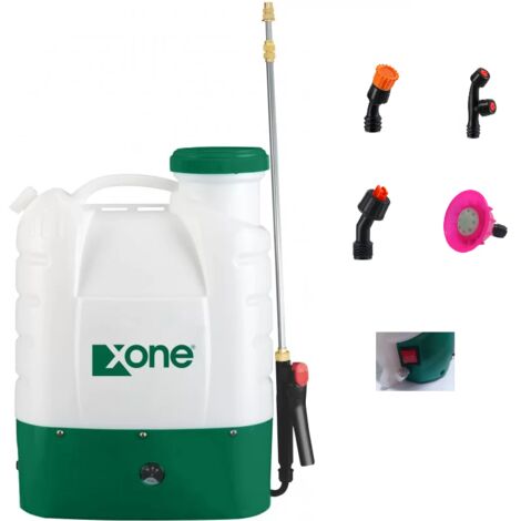 Pompa Irroratrice Con Batteria Pompa A Spalla Elettrica 8L - Nebulizzatore Ricaricabile Per Giardino, Grigio Nebulizzatore A Batteria 16 Litri