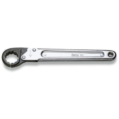 BETA 120 CHIAVE APERTA A CRICCHETTO 19mm poligonale con testa brunita