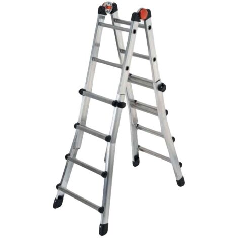 SCALA TELESCOPICA 4+5  PEPPINA - IN ALLUMINIO 8+9 - max 520 cm - Made in Italy GIERRE