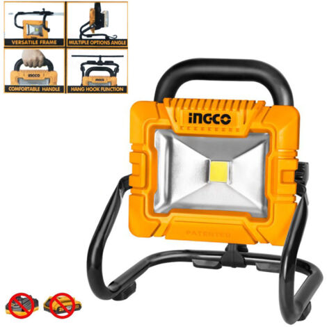 Faretto led da lavoro 20 V a batteria Nudo da 900 a 1800 lumen Ingco CWLI2025 (1/4)