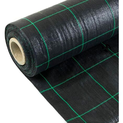 Tipo Pesante 140 g/mÂ² - Telo per Pacciamatura NERO MT 100x2,05H - IN ROTOLO - Pacciamante contro erbacce