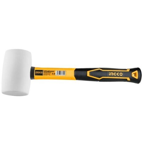 HRUH8316 - INGCO- MARTELLO GOMMA BIANCA 450GR IMPUGNATURA IN VETRORESINA