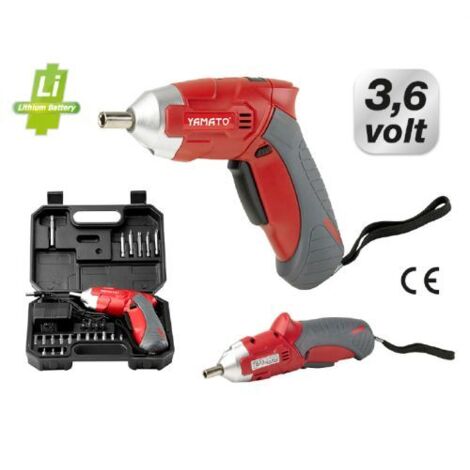 AVVITATORE YAMATO REVERSIBILE AVVITA SVITA CS 36NK 3,6V CON BATTERIA LITIO 26212