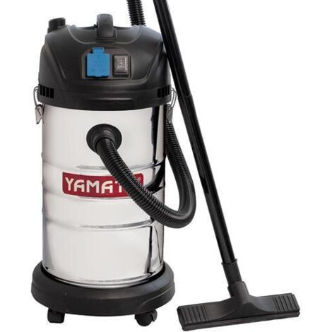 99289 - IDROASPIRATORE BIDONE DOPPIO FILTRO "1,4/30K" 30 LT. INOX YAMATO ASPIRAPOLVERE