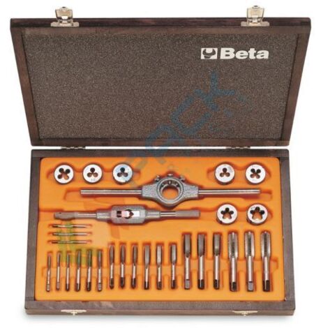 Assortimento maschi e filiere acciaio al cromo passo grosso beta 446/c30 - 30