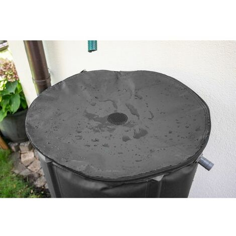 Serbatoio acqua piovana pieghevole VEVOR, PVC 500D, 250 L, con rubinetto, kit troppo-pieno e vasca raccolta, per irrigazione orto/giardino, nero | Leroy Merlin
