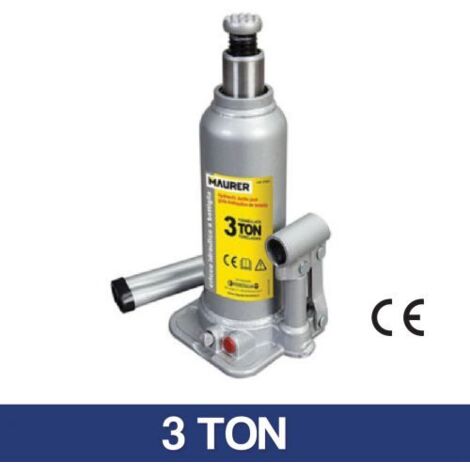 CRICCO IDRAULICO a BOTTIGLIA Maurer Portata 3000 Kg Alzata 194-372 mm