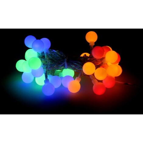 Catena LED Batteria 7,2m 180 Luci Multicolor Con Timer Per Albero Di Natale - Giochi Di Luce