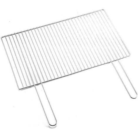 GRATICOLA PER BARBECUE ACCIAIO MANICI FISSI 680X400 MM