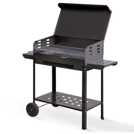 Barbecue artigianale tipo pesante 100x40cm POLIFEMO - peso 32kg - con coperchio Artigianferro made in Italy
