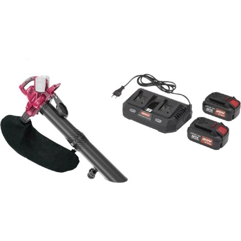 ASPIRATORE SOFFIATORE BATTERIA CGVB 40L + KIT BATTERIE E CARICABATTERIE YAMATO MYX