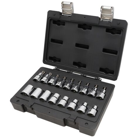 Beta Utensili 923E-FTX/C17 Chiavi bussola 17pz Torx maschio femmina Action