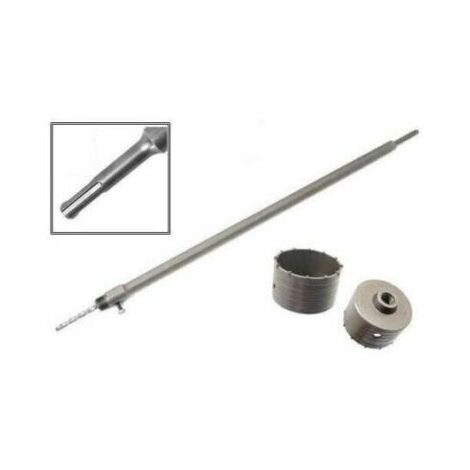 FRESA A TAZZA MM 100 CAROTATRICE CON ASTA SDS PLUS 350 MM CEMENTO MURO MATTONI