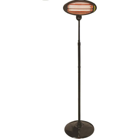 STUFA AL QUARZO NIKLAS RAGGIO DI SOLE STELO 52xH200 cm