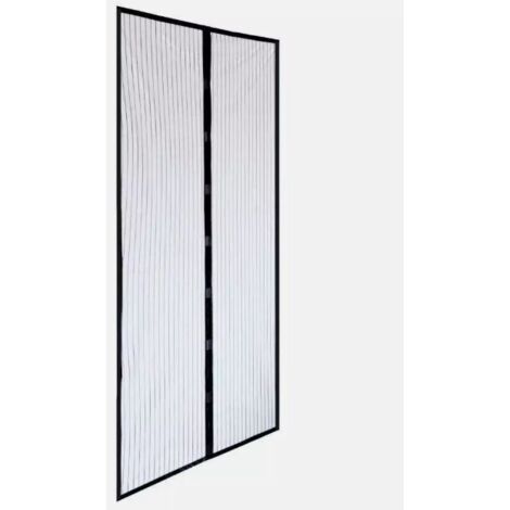 TENDA ZANZARIERA MAGNETICA Nera Riducibile 140x240CM PER PORTA BALCONE