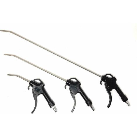 SET 3PZ PISTOLE SOFFIAGGIO ARIA COMPRESSA CORTA+MEDIA+EXTRA LUNGA ATTACCO RAPIDO