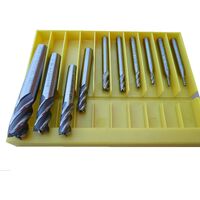 SERIE FRESE PUNTE 4 TAGLIENTI HSS TESTA PIANA 2-12MM - QUATTRO TAGLI