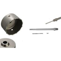FRESA A TAZZA 150mm CAROTATRICE CON ASTA SDS MAX 650 MM CEMENTO MURO MATTONI