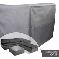 BRAST Abdeckhaube Poly Rattan Gartenmöbel Oase 303x153x70cm
