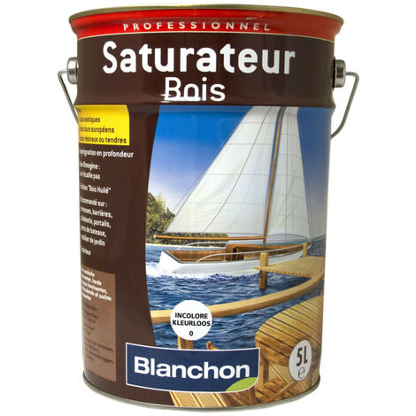 Blanchon – Saturateur bois pour bois durs 5L – Protection durable – Finition huilée mat – Consommation 6-8 m²/L – Application facile au pinceau - IPE 5 L