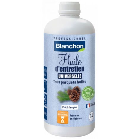 Blanchon – Huile pour bois 1 L – Finition mate – Application facile sans lustrage – Fort pouvoir anti-glisse – Rendement 40 m²/L