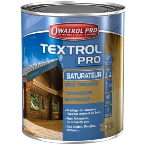 Owatrol – Saturateur pour bois tendre 5L – Teinte chêne clair – Rendement 10 à 12 m²/L – Protection UV longue durée