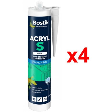 BOSTIK ACRYL S  Conditionnement: Pack de 4 Cartouches