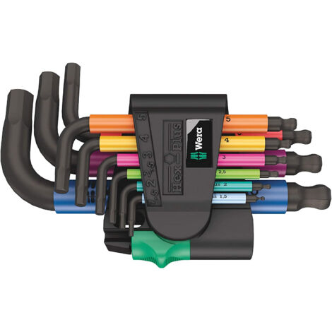 Wera 05133164001 950/9 Hex-Plus Multicolour 2 Jeu de clés