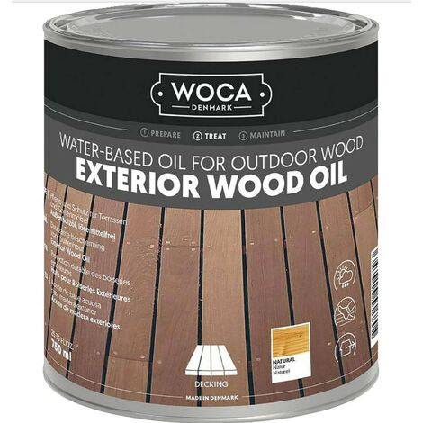 Exterior Wood Oil - WOCA  Teinte: Teck - Conditionnement: 0,75 Litre