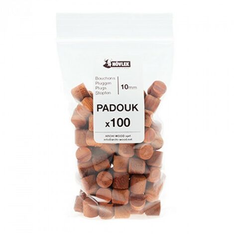 Bouchons Bois - NOVLEK Conditionnement: Boite de 100 - Bois: Padouk