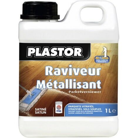 Plastor – Raviveur métallisant pour parquets vitrifiés – Non glissant – Rendement 50 m²/L – Finition mat – Protection anti-taches
